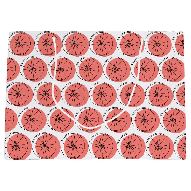 Citrus Rosa Multi-presentpåse stor (Framsidan)