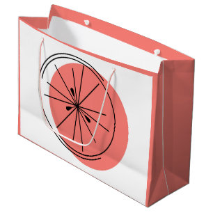 Citrus Rosa-presentsäck, stor rosa