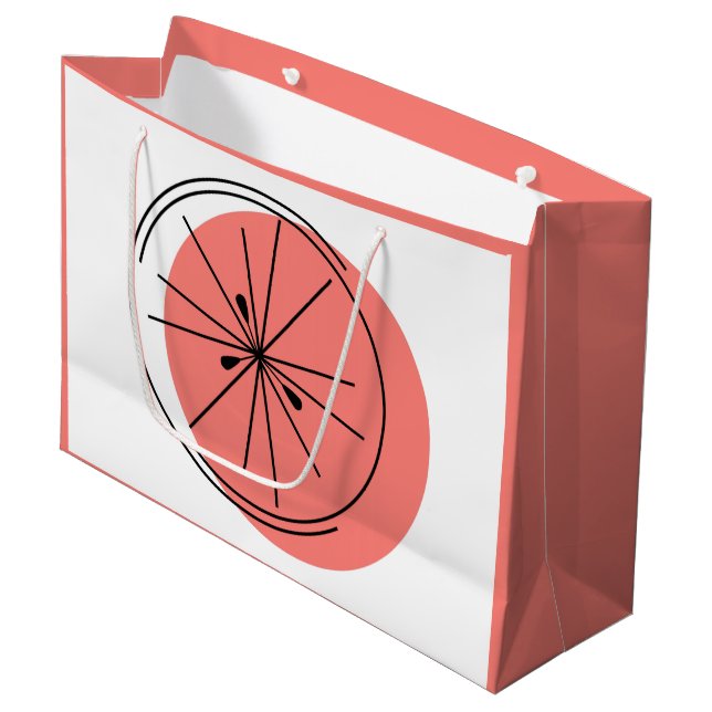 Citrus Rosa-presentsäck, stor rosa (Framsidan Vinklad)