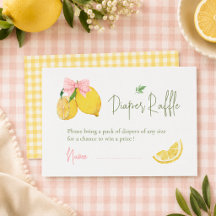 Citrus rosa rosett liten lemon baby shower