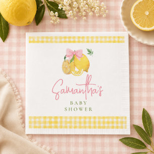 Citrus rosa rosett småbarnsfest pappersservett