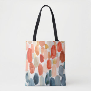 Citrus Season - Coral och Blue Stones Tygkasse