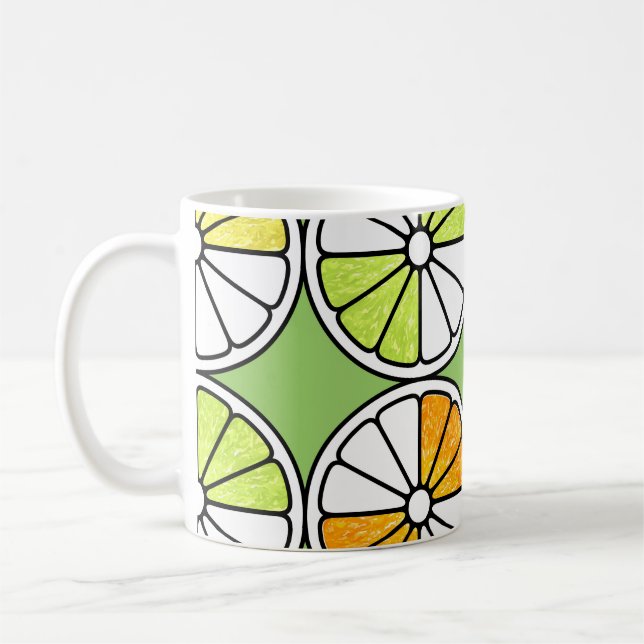 Citrus Segce Fruit, Sommarfärglös. Kaffemugg (Vänster)