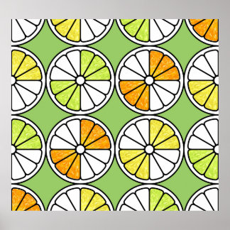 Citrus Segce Fruit, Sommarfärglös. Poster