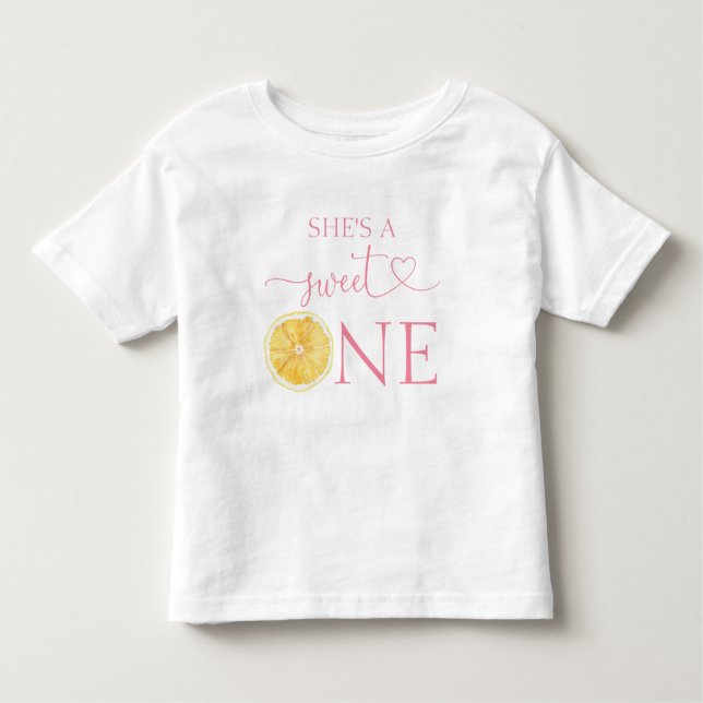 Citrus She's A Sweet One 1-årsdag T Shirt (Framsida)
