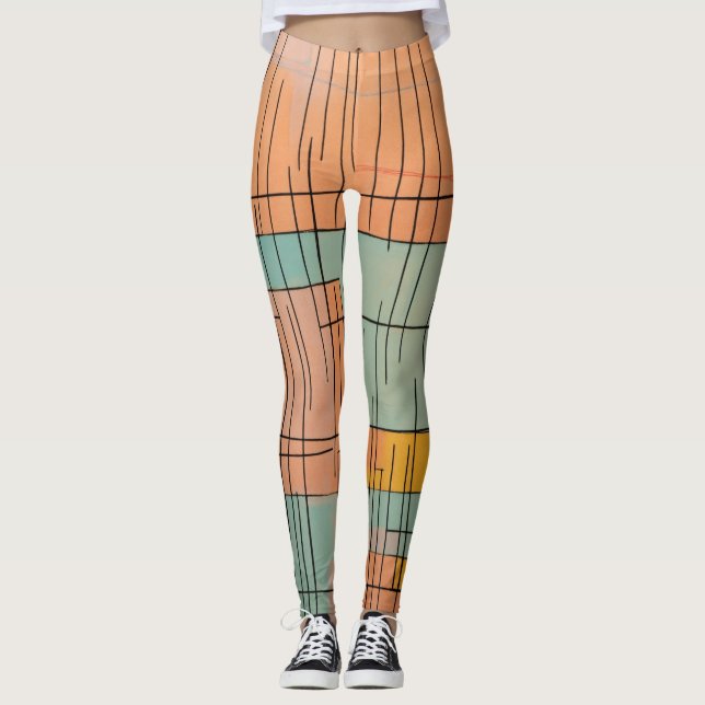 Citrus Sketch: Women's Leggings (Framsida)