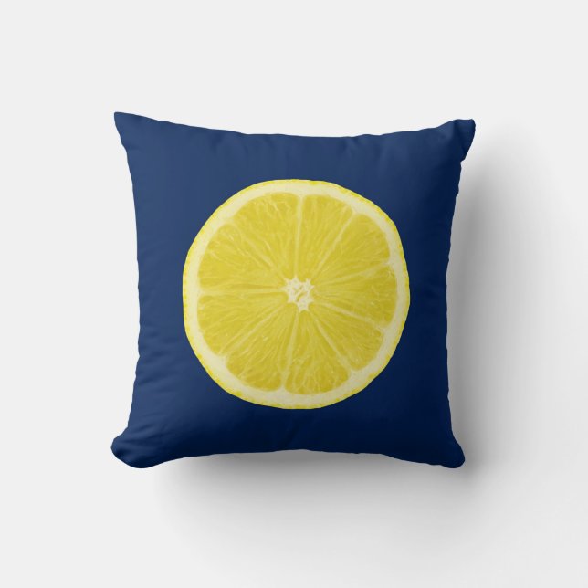 Citrus skiva för orange och för citron kudde (Framsida)