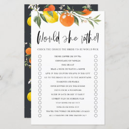 Citrus, skulle hon hellre spela Möhippa