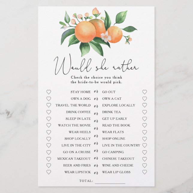 Citrus - skulle hon hellre vilja ha möhippa (Framsida)