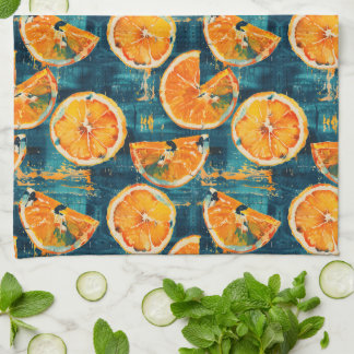 Citrus Slice Mönster Kitchen Towel Kökshandduk