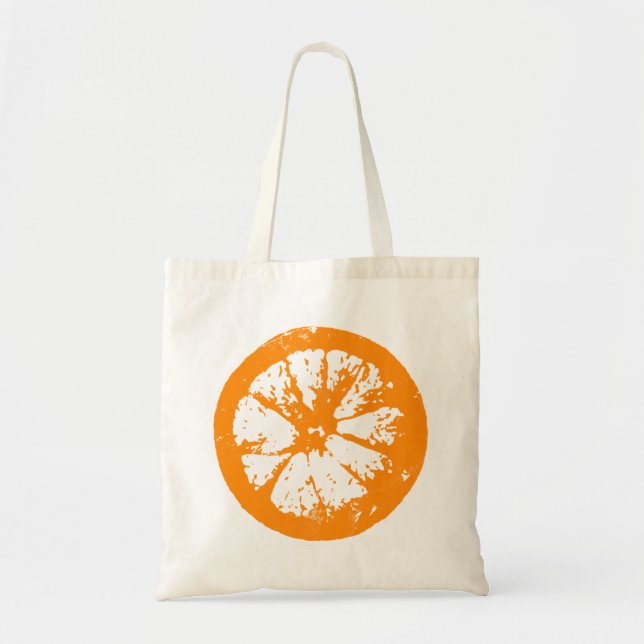 Citrus Slice Orange Tote Tygkasse (Framsidan)