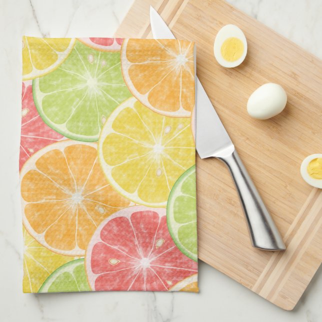 Citrus Slices Kökshandduk (Vikt i Fjärdedel)