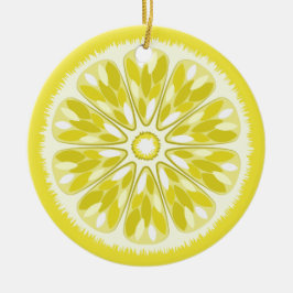 Citrus Slices Lemon Julgransprydnad Keramik