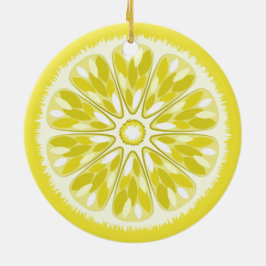 Citrus Slices Lemon Julgransprydnad Keramik
