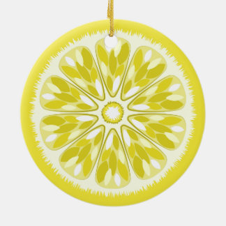Citrus Slices Lemon Julgransprydnad Keramik
