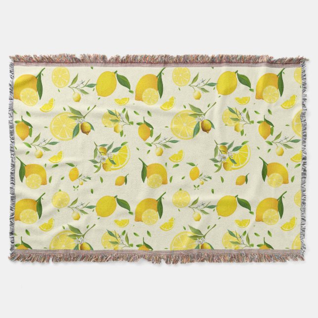 Citrus SOMMER Orange citron Slice Filt (Framsidan)