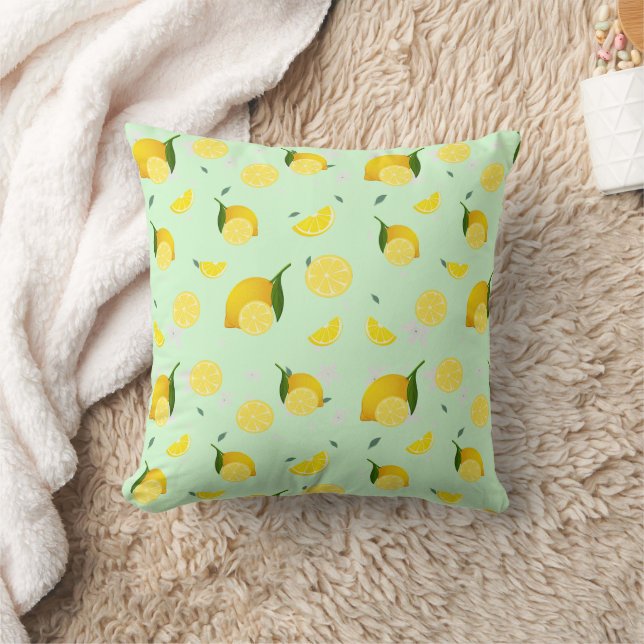 Citrus SOMMER Orange citron Slice Kudde (Filt)