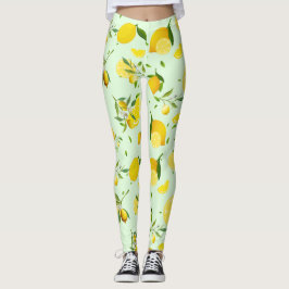Citrus SOMMER Orange citron Slice Leggings