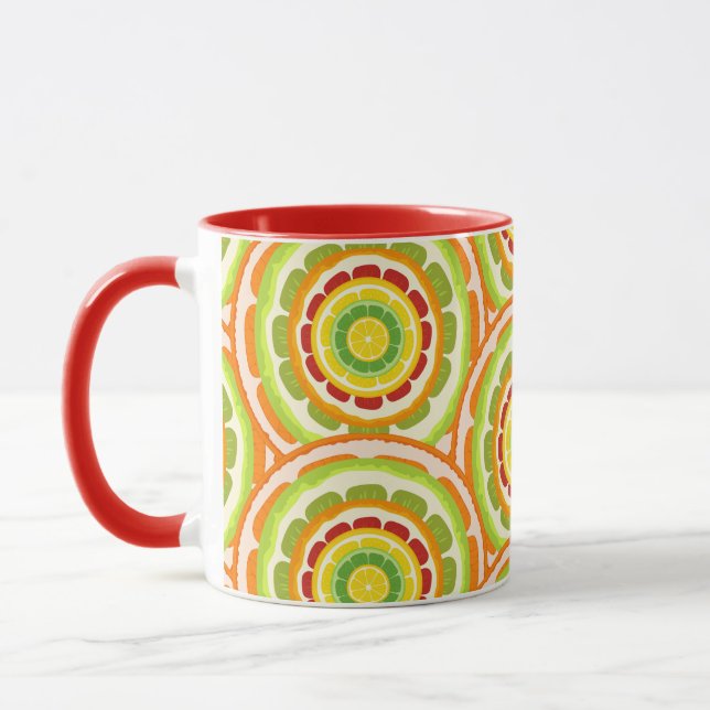 Citrus SOMMER Orange citron Slice Mugg (Vänster)