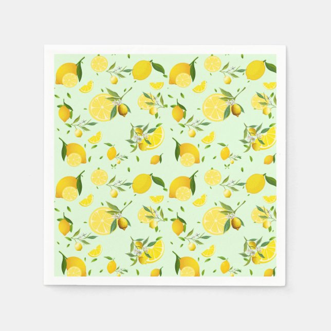 Citrus SOMMER Orange citron Slice Pappersservett (Framsidan)