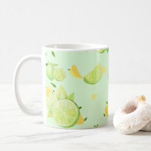 Citrus SOMMER Orange Citron Slice, Tropisk Grönt Kaffemugg