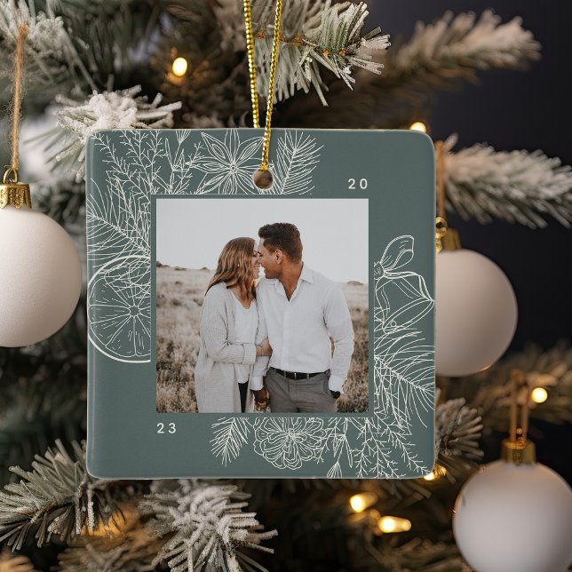 Citrus & Spice | Elegant Photo Julgransprydnad Keramik (Skapare uppladdad)