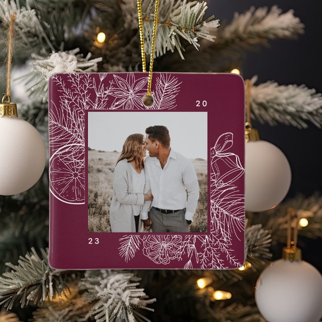 Citrus & Spice | Elegant Photo Julgransprydnad Keramik (Skapare uppladdad)