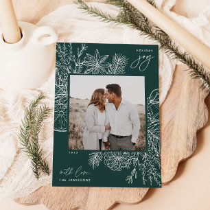 Citrus & Spice Helgdag Joy Photo Card Julkort
