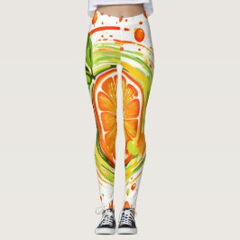 Citrus Splash av Glädje Leggings