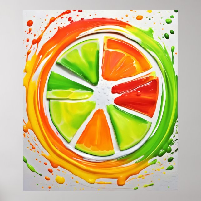 Citrus Splash Design Poster (Framsidan)