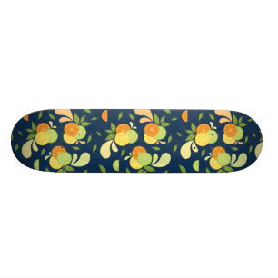 Citrus Splash-illustration Mini Skateboard Bräda 18,5 Cm