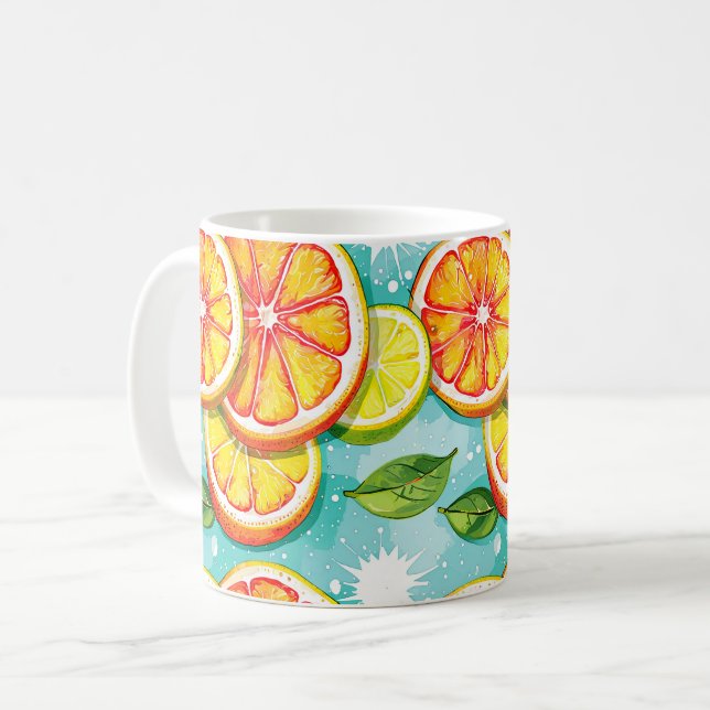 Citrus Splash Kaffemugg (Framsida vänster)