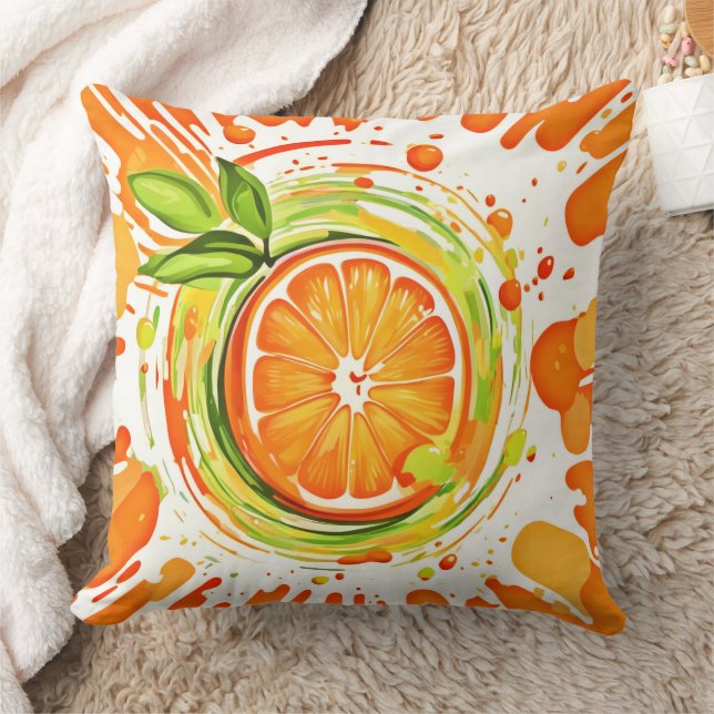 Citrus Sprid Glädje Kudde (Filt)