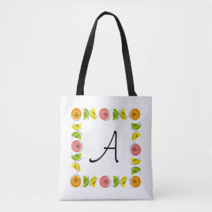 Citrus Square Monogram tvåsidigt över hela Tygkasse