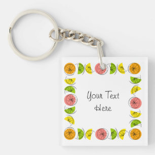 Citrus Square Text Square dubbla-sided