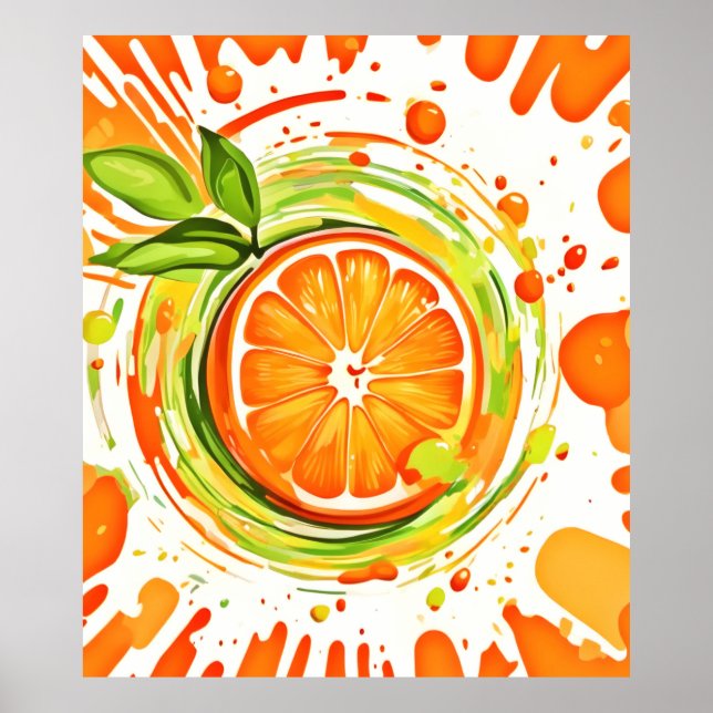 Citrus Stänk of Joy Poster (Framsidan)