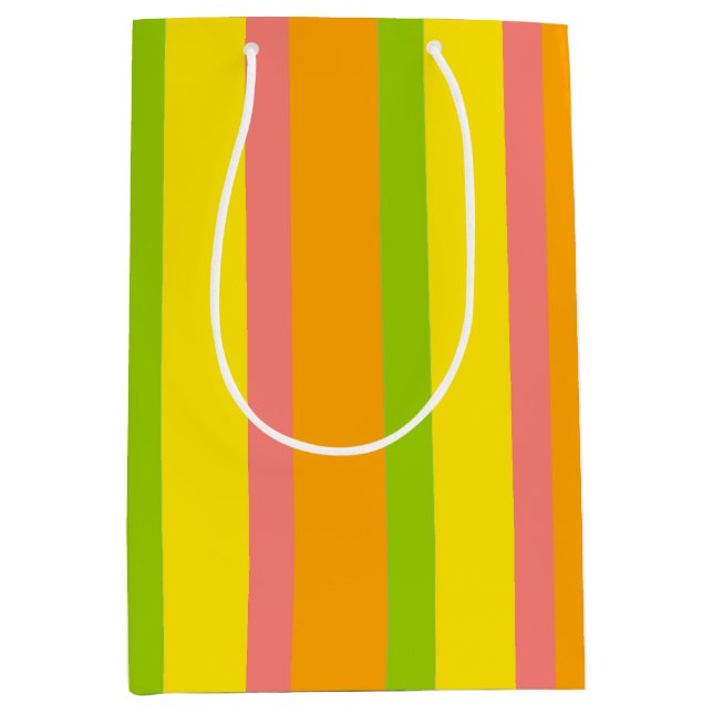 Citrus Stripe Classic presentpåse medium (Framsidan)