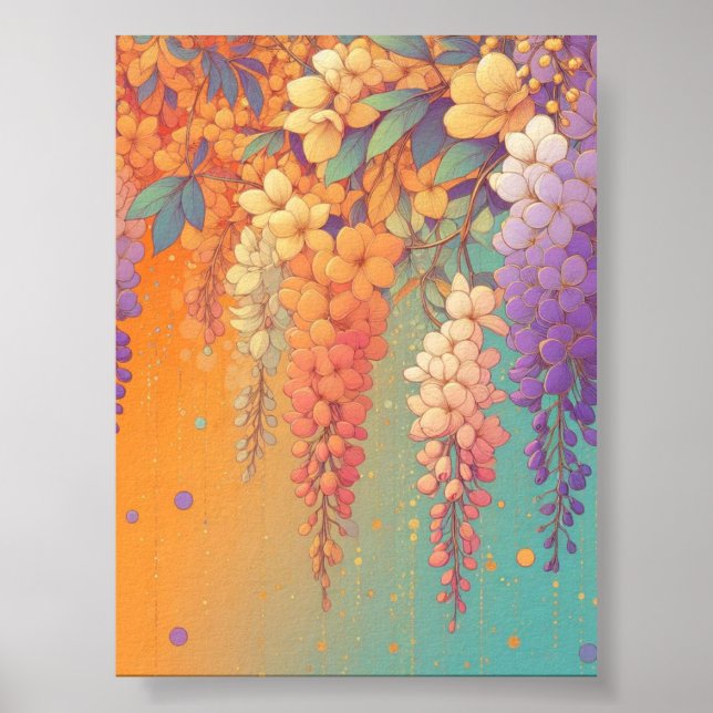 Citrus Sunset Wisteria Poster (Framsidan)