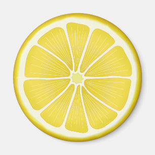 Citrus Sunshine Lemon Slice Magnet