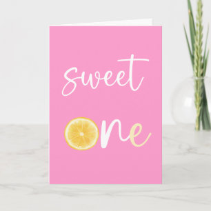 Citrus Sweet One Grattis på födelsedagen Card Kort