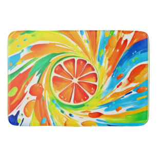 Citrus swirding Stänk Design Badrumsmatta