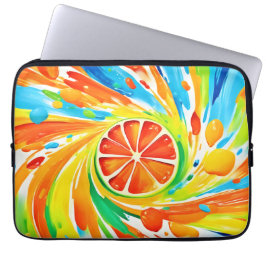 Citrus swirding Stänk Design Laptop Fodral