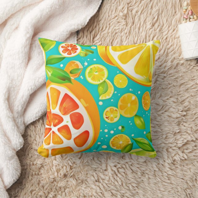 Citrus Symphony: A Juicy Delight Kudde (Filt)