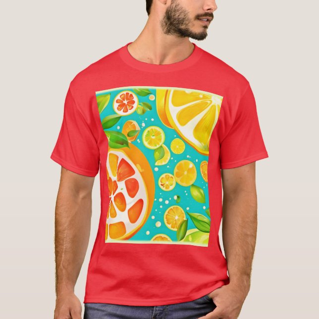 Citrus Symphony: A Juicy Delight T Shirt (Framsida)