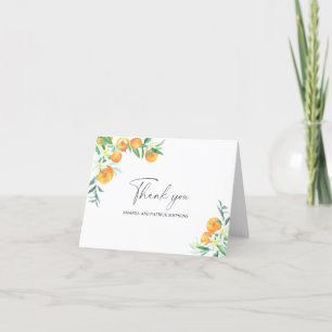 Citrus - tack för Bröllop-kortet Kort