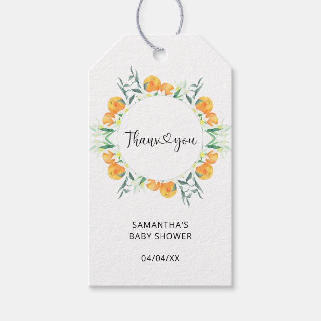 Citrus tack presentetikett (Framsidan)