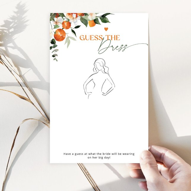 Citrus-temat Gissa möhippan av klänningen (Skapare uppladdad)