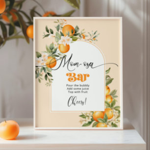 Citrus-temat Mamma-osa pub Poster