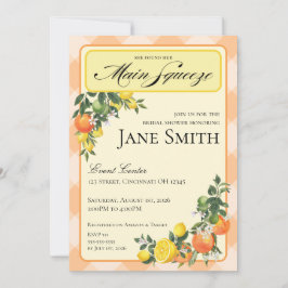 Citrus Themed Bridal Shower Invitation Inbjudningar