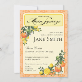Citrus Themed Bridal Shower Invitation Inbjudningar